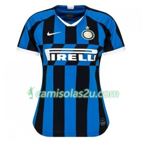 Camisolas de Futebol Inter de Milão Mulher Equipamento Principal 2019/20 Manga Curta